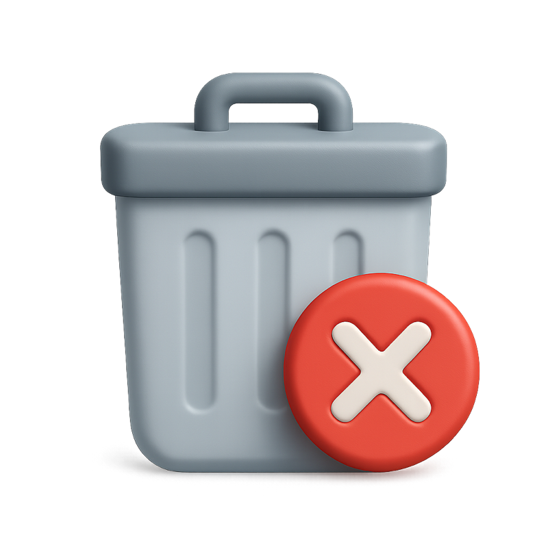 Delete Bin icon