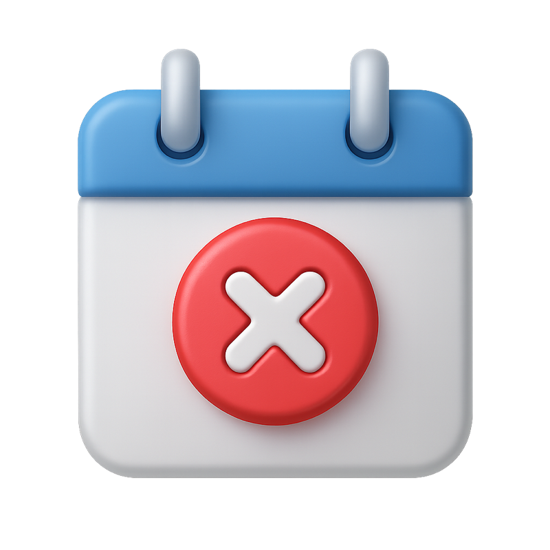 Calendar Cancel icon
